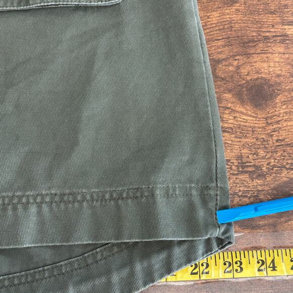 No Boundaries Long Utility Jacket Jr Large Coat Military Green Y2K Grunge EUC - Picture 6 of 9